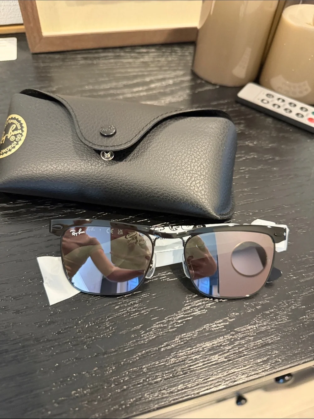 Ray-Ban Wayfarer Deluxe Sunglasses - Black (NIB)
